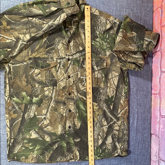 Ranger XL Camouflage Button-Up Shirt Long Sleeve 100% Cotton Hunting Outdoor - Picture 8 of 13